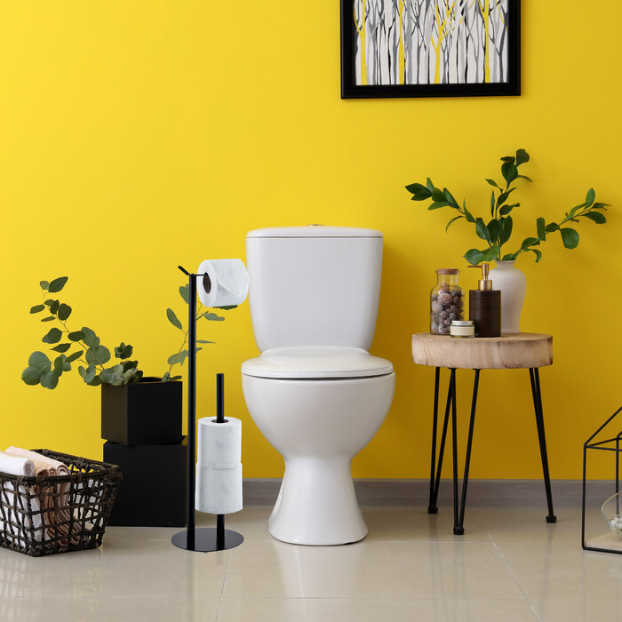 Relaxdays Toilettenpapierhalter freistehend