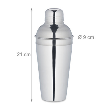 Relaxdays 5-teiliges Cocktail Shaker Set