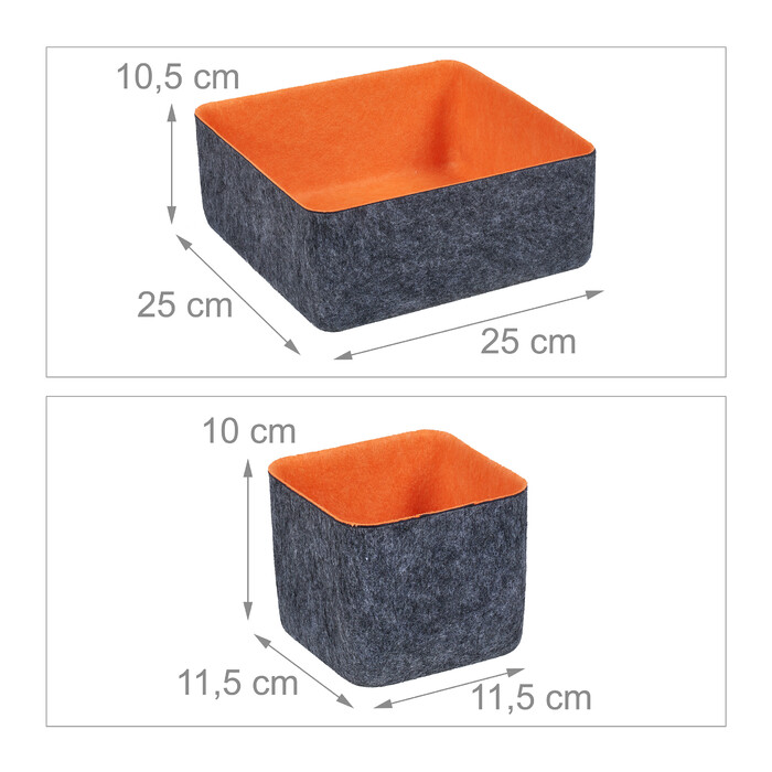 Relaxdays Schubladen Organizer 5er Set