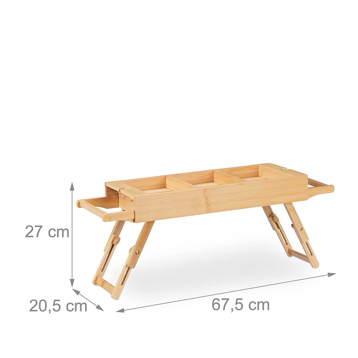 Relaxdays Badewannenablage Bambus, ausziehbar 67,5-101 cm, Badewannenbrett mit Füßen, 3 Fächer & 2 Rasiererhalter, Natur