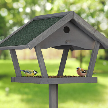 Relaxdays XXL Vogelfutterhaus mit Ständer