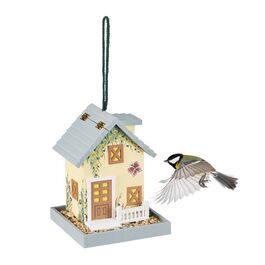 Relaxdays Vogelfutterhaus zum Aufhängen