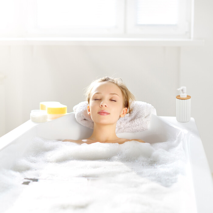 Relaxdays Seifenspender mit Bambus