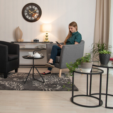 Relaxdays Tischlampe Gold