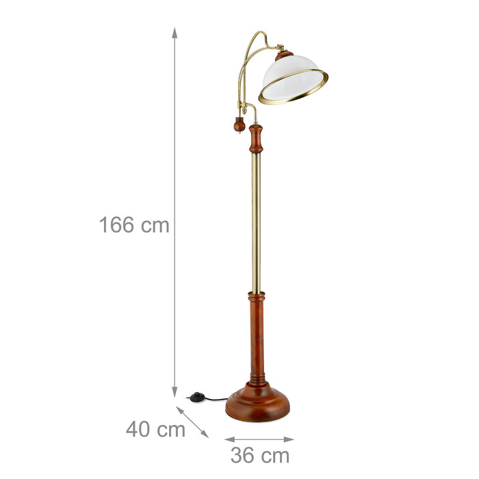 Relaxdays Stehlampe Jugendstil