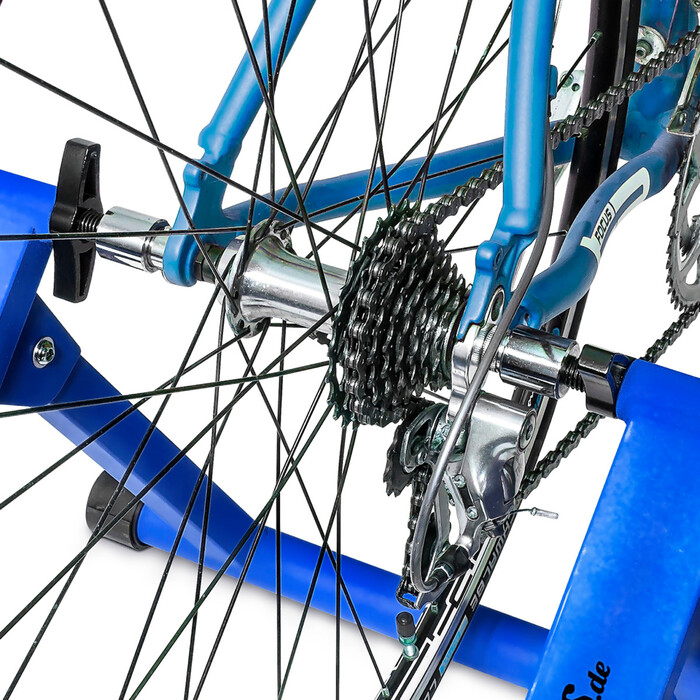 Relaxdays Fahrrad Rollentrainer mit 6 Gängen
