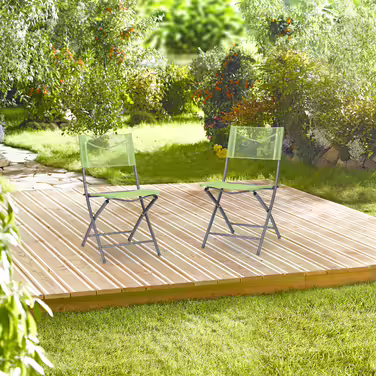 Relaxdays Klappbarer Gartenstuhl 2er Set grün