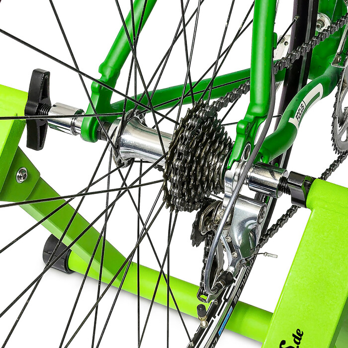 Relaxdays Fahrrad Rollentrainer mit 6 Gängen