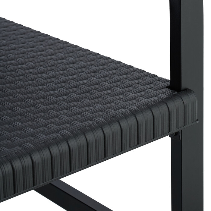 Relaxdays Balkonmöbel Set 3-teilig in Rattan-Optik