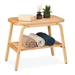 Relaxdays Bambus Sitzhocker