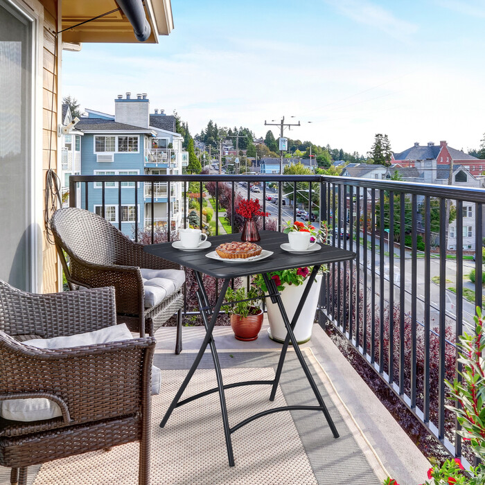 Relaxdays Metall Balkontisch klappbar