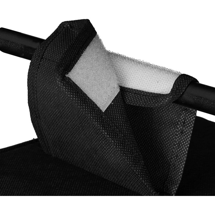 Relaxdays Hängeregal Stoff, 6 Fächer, 2 Schübe, für Kleiderschrank, HBT: ca. 82x14,5x30 cm, schwarz