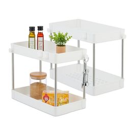 Relaxdays Unter Waschbecken Regal im 2er Set