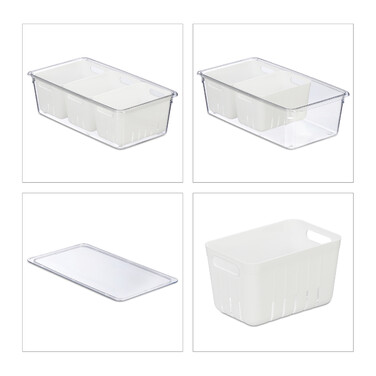 Relaxdays Kühlschrank Organizer 3er Set
