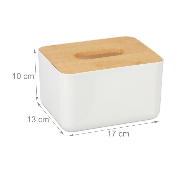 Relaxdays Tücherbox mit Deckel