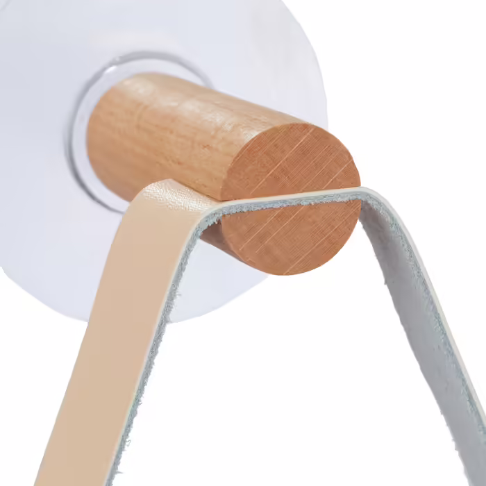 Relaxdays Toilettenpapierhalter Holz mit Band