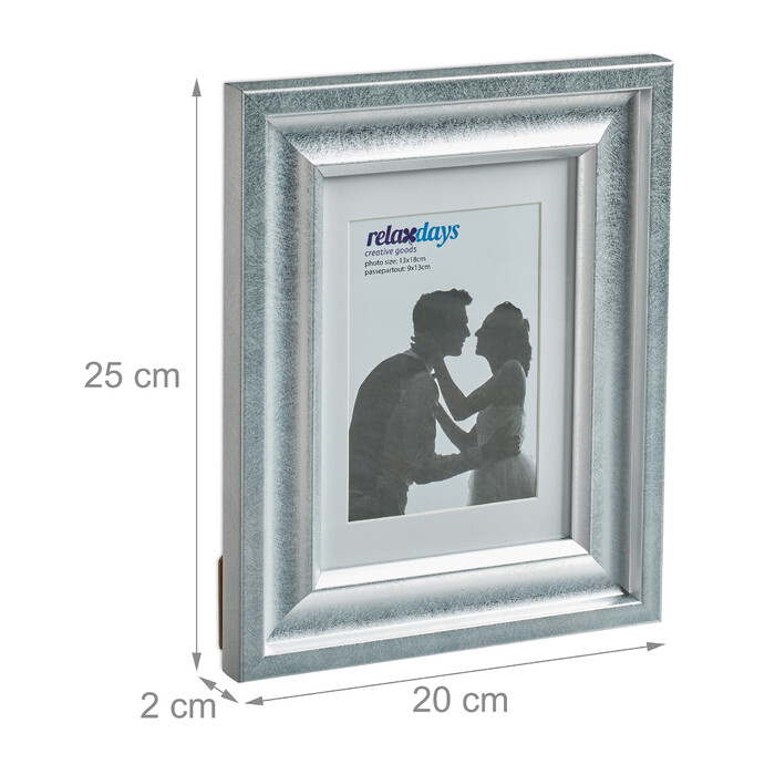 Relaxdays Bilderrahmen 13x18 cm 2er Set
