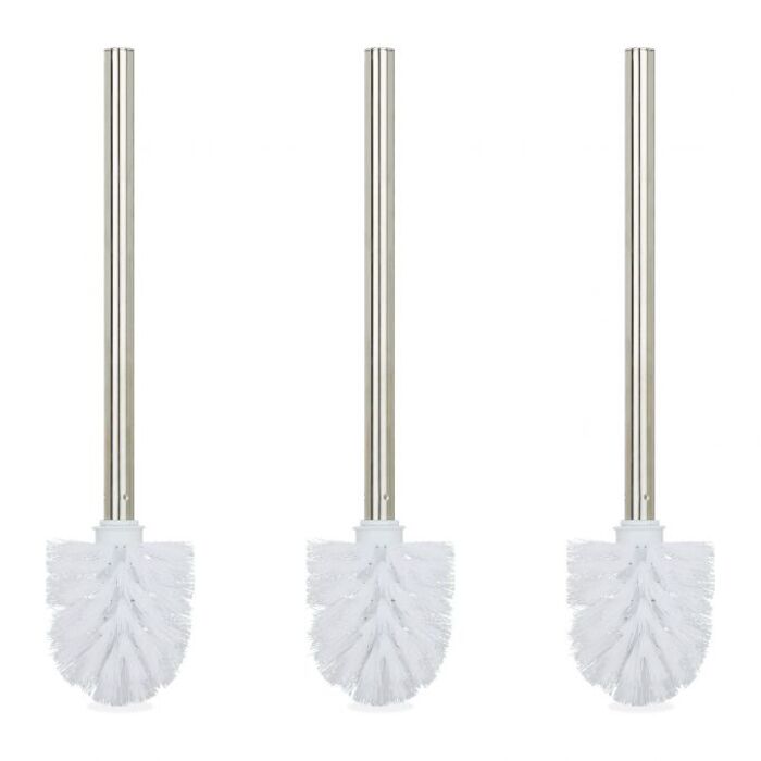 Relaxdays Toilettenbürste 3er Set weiß