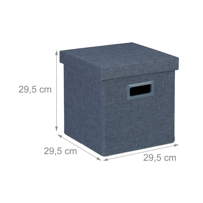 Relaxdays Sitzhocker mit Stauraum & Griffen