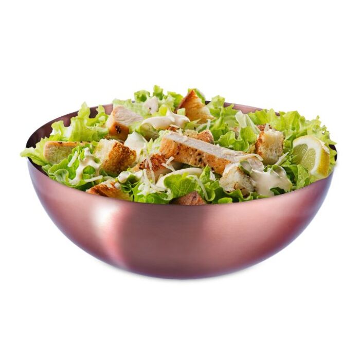 Relaxdays Salatschüssel aus Edelstahl