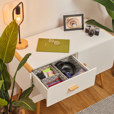 Relaxdays Aufbewahrungskorb 3er Set
