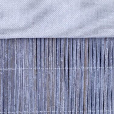 Relaxdays Sitzhocker mit Stauraum, faltbar, 35x35x35 cm, Bambus, Grau/Weiß