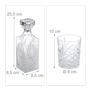 Relaxdays 5-teiliges Whisky Set