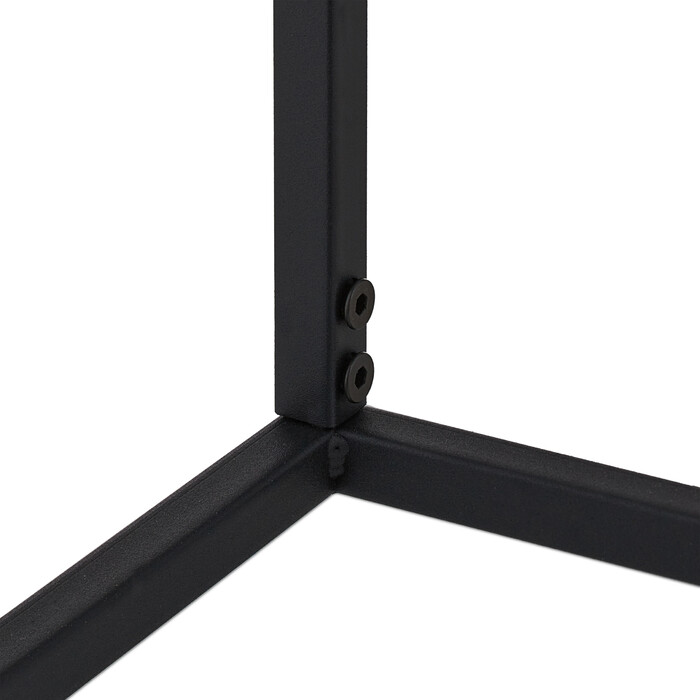 Relaxdays Metall Blumenständer 2er Set in Schwarz
