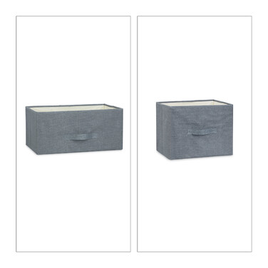 Relaxdays Regalsystem verschiedene Varianten grau