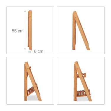 Relaxdays Blumentreppe aus Holz