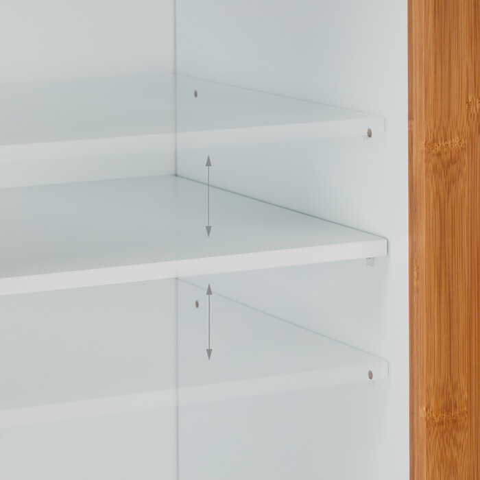 Relaxdays Hoher Badezimmerschrank