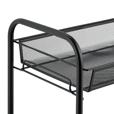 Relaxdays Gewürzregal mit 2 Ablagen aus Metall