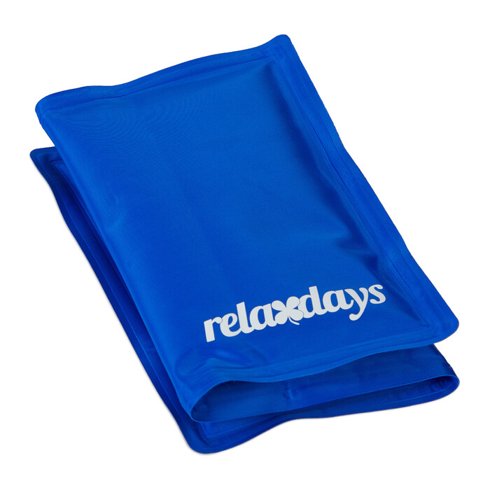 Relaxdays Kühlmatte Hund blau