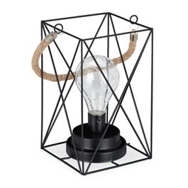 Relaxdays Tischlampe Vintage LED