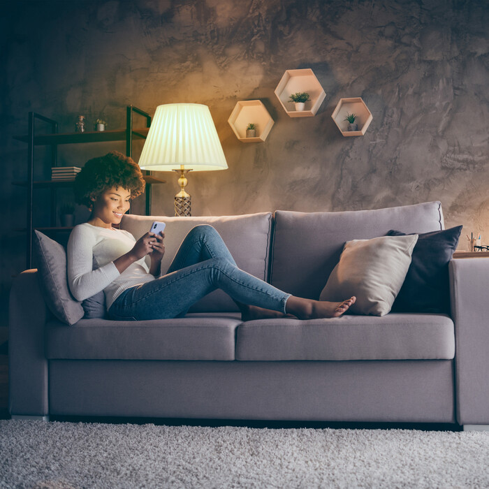 Relaxdays Stehlampe antik