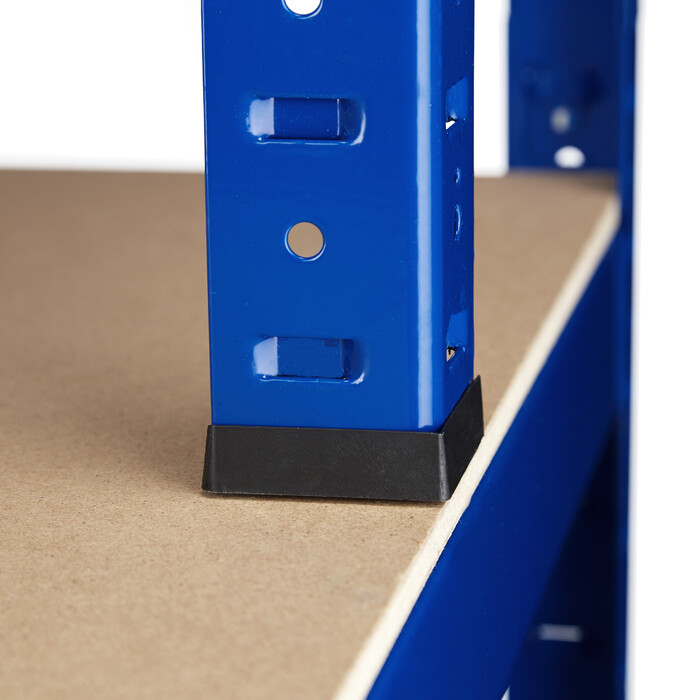 Relaxdays Schwerlastregal mit Werkbank blau