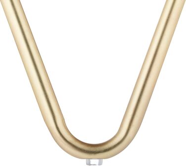Relaxdays runder Beistelltisch, Metall & Glas, Retro-Design, 46x42 cm, schwarz-gold