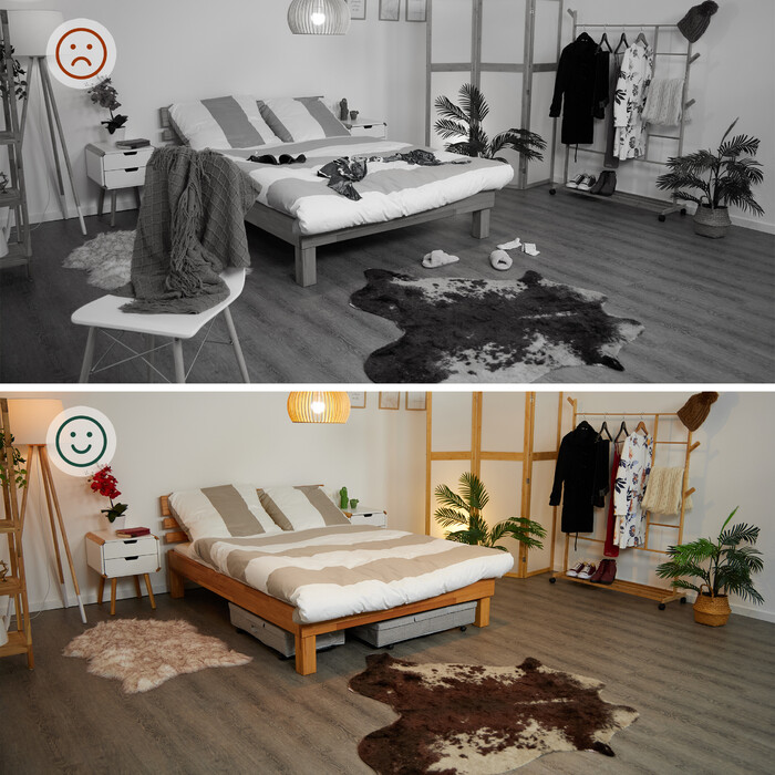Relaxdays Unterbettkommode mit Rollen 2er Set