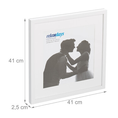 Relaxdays Bilderrahmen 38,5 x 38,5 cm 2er Set