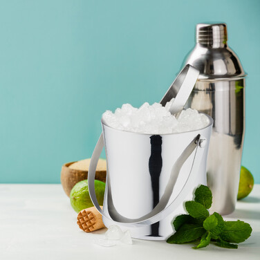Relaxdays Eiswürfelbehälter mit Deckel und Zange