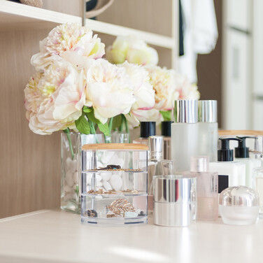 Relaxdays Make Up Organizer mit 3 Fächern