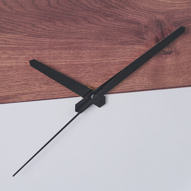 Relaxdays Wanduhr Holzoptik/Weiß