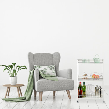 Relaxdays Servierwagen mit 3 Ablagen
