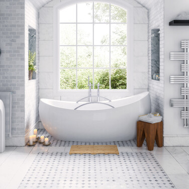 Relaxdays Bambus Badematte