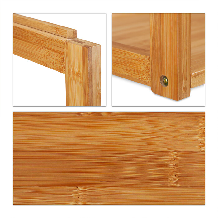 Relaxdays DIY Stapelregal aus Bambus