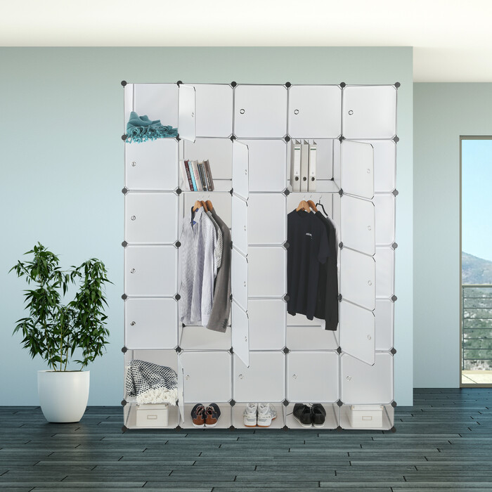Relaxdays XXL Kleiderschrank Stecksystem