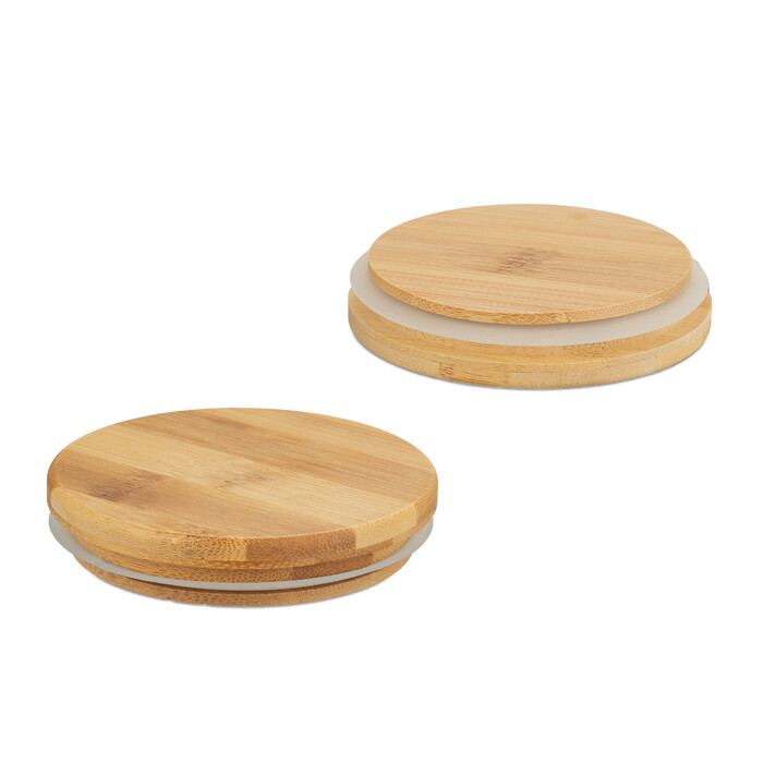 Relaxdays Vorratsgläser mit Deckel im 3er Set