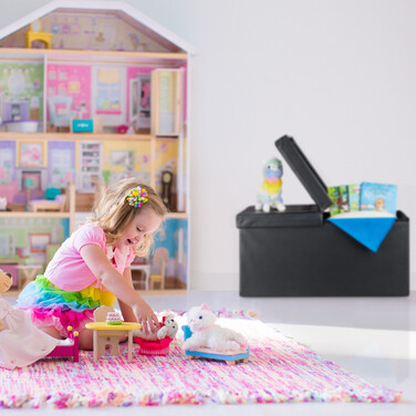 Relaxdays Kunstleder Sitzbank klappbarer Deckel