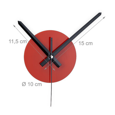 Relaxdays DIY Wanduhr 'Herzen'