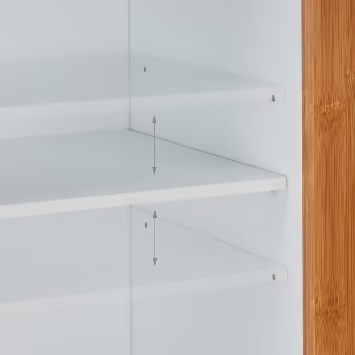 Relaxdays Hoher Badezimmerschrank